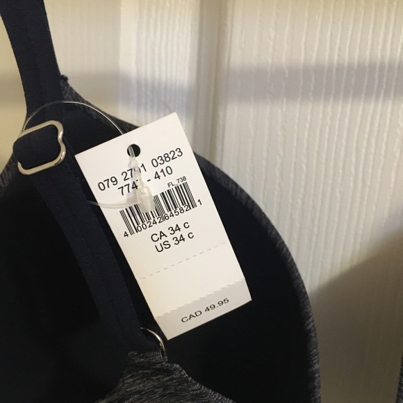 Aerie Navy Blue Demi Coverage Bra - Picture 3 of 4
